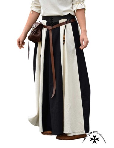 Falda medieval bicolor (En varios colores)
