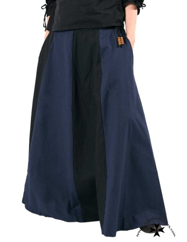 Falda medieval bicolor (En varios colores)