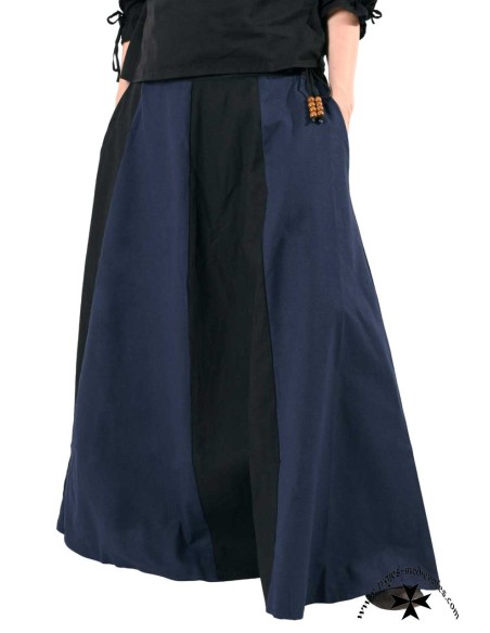 Falda medieval bicolor (En varios colores)