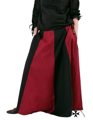 Falda medieval bicolor (En varios colores)
