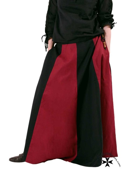 Falda medieval bicolor (En varios colores)