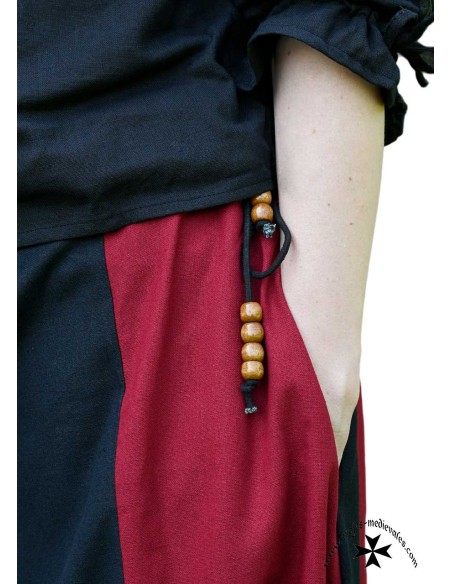 Falda medieval bicolor (En varios colores)