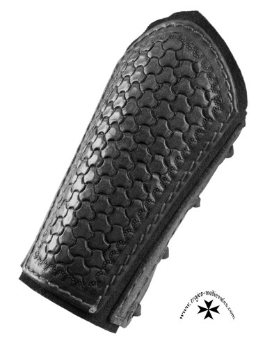 Brazaletes de cuero con relieve y capa inferior...