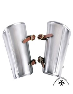Arm guard with mid rib, steel