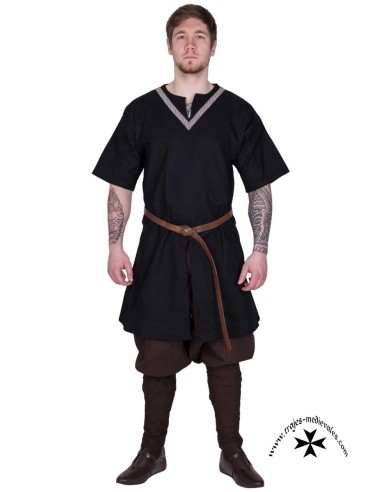 Túnica Medieval trenzada, manga corta (Varios...