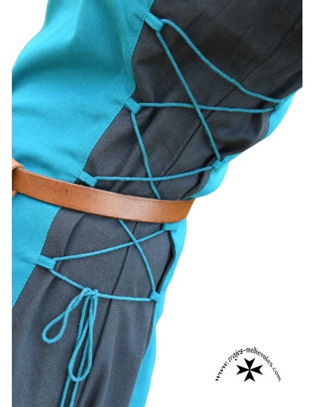 Vestido medieval Luna, sin mangas (Varios colores)