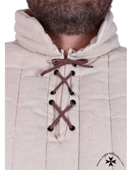 Long Gambeson with removable sleeves