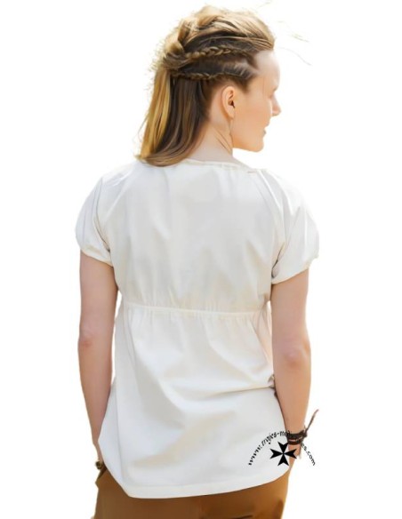 Medieval blouse Aren model, short sleeves.