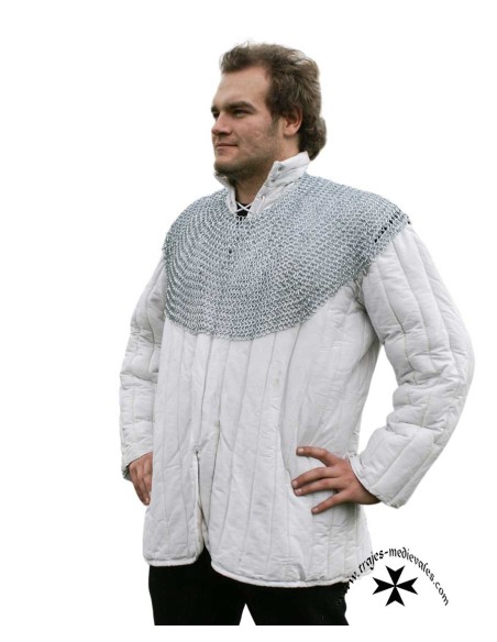 Bishop's mantle, butted maille, zinc-plated