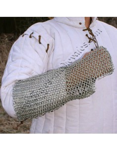 Protector de brazo, de  malla de cadena.