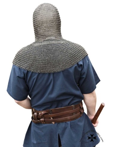 Mail coif, steel color, ref. 1