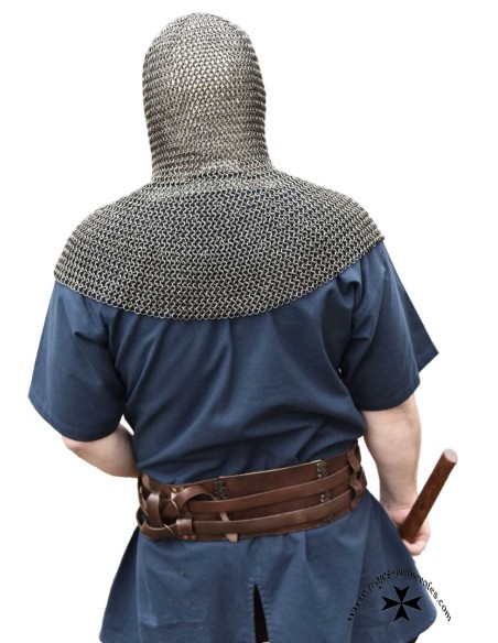 Mail coif, steel color, ref. 1