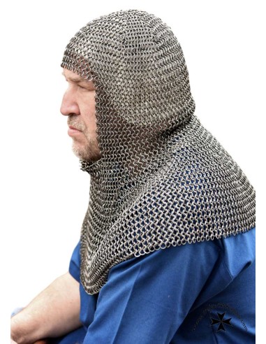 Mail coif, steel color, ref. 1