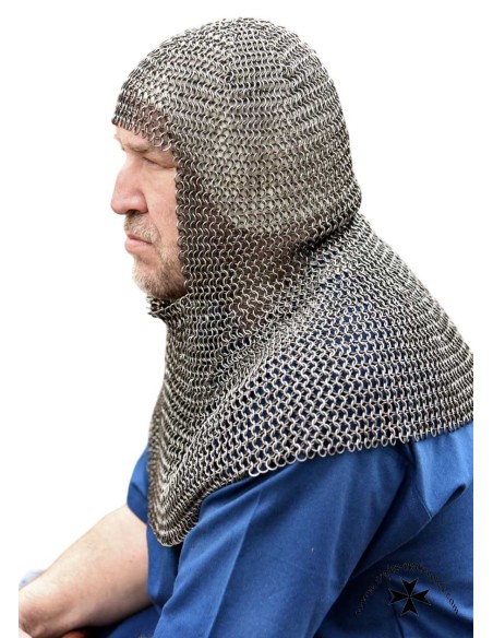 Mail coif, steel color, ref. 1