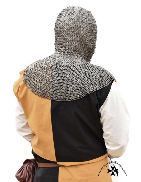 Mail coif, flat ring