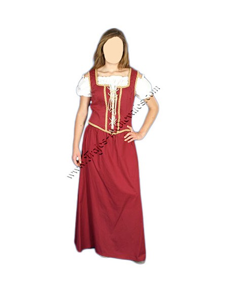 Traje medieval, tabernera.