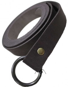 Cinturón templario, cuero, ref-8, (negro). 2