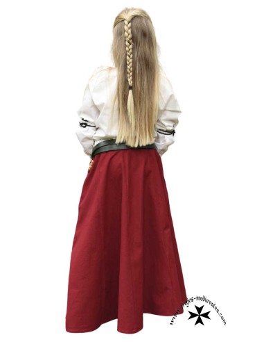 Conjunto medieval de niña (Falda+Blusa)