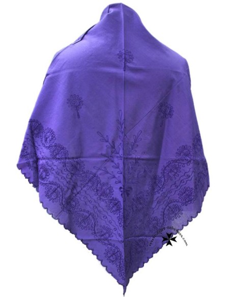 Manteleta bordada, ref. PRC104. Morada