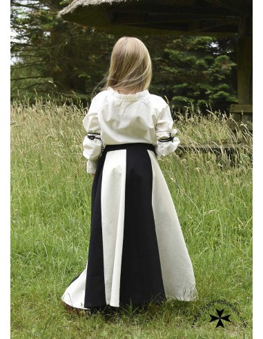 Medieval striped girl's skirt, wide flare....