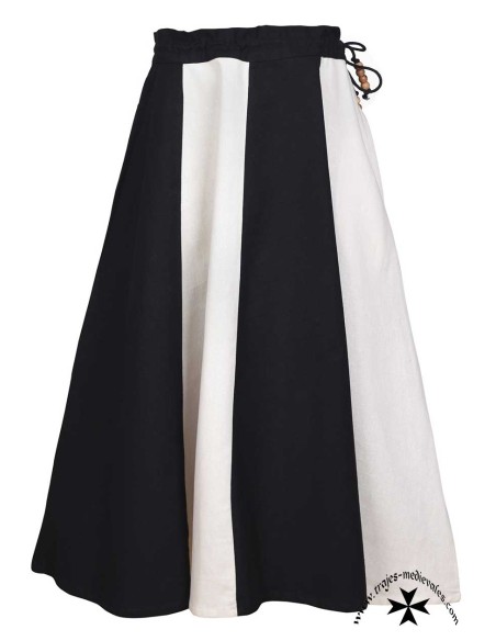 Medieval striped girl's skirt, wide flare. (Various colors)