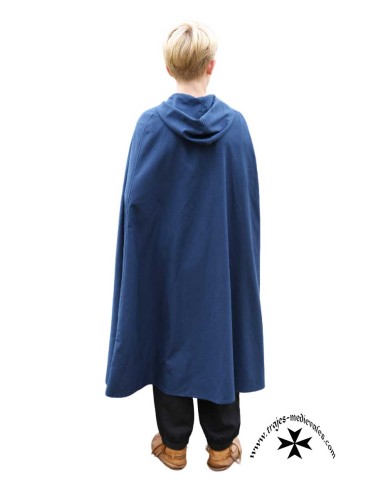 Children's medieval cape with hood (in black,...