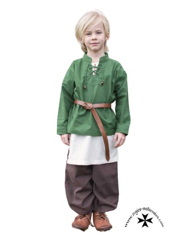 Pantalón medieval de niño, modelo Thore (En...