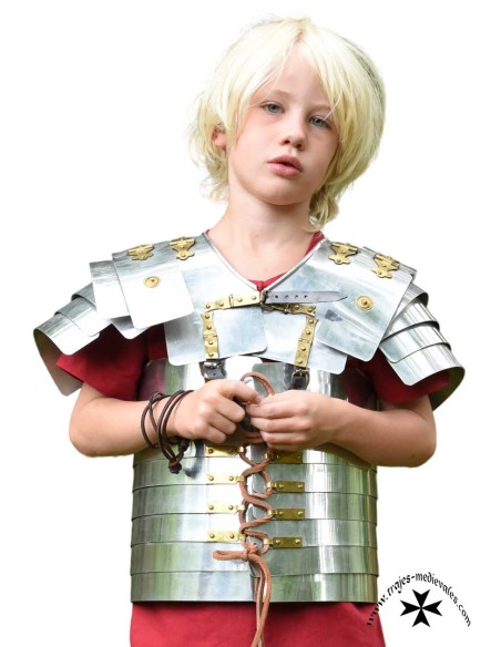 Lorica Segmentata Junior, Armadura romana infantil, Aluminio