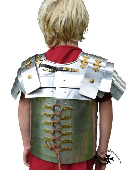 Lorica Segmentata Junior, Armadura romana infantil, Aluminio