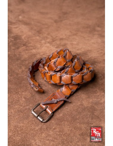 Cinturón medieval trenzado - 125 cm