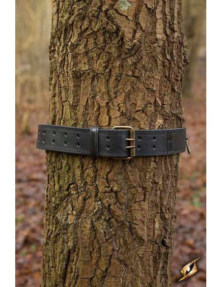 Medieval leather belt, double buckle (Various colors)