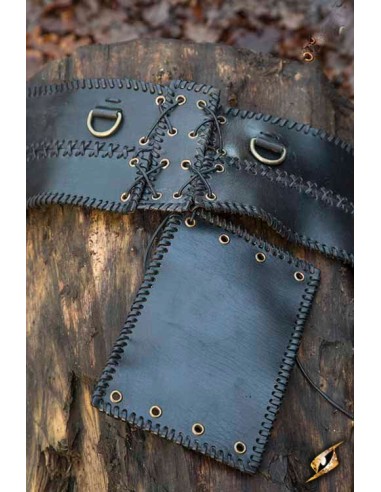Wide belt, two buckles (Brown and black)