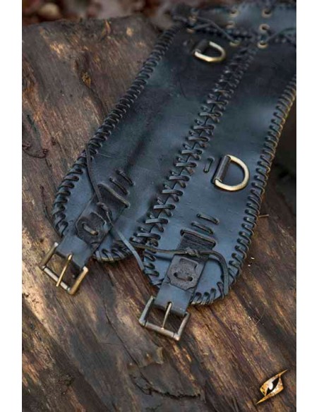 Wide belt, two buckles (Brown and black)