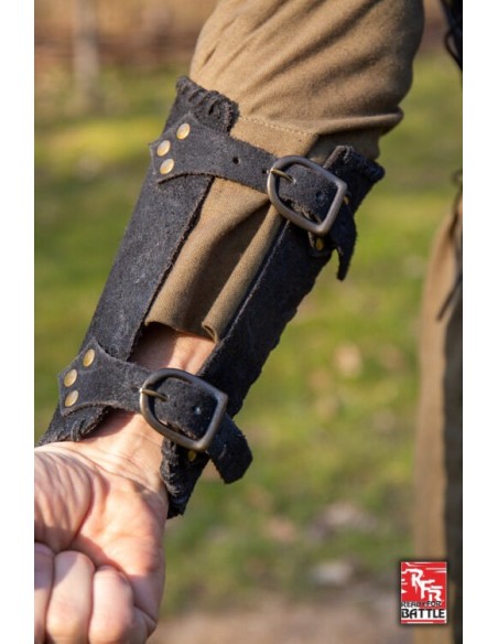 Veteran's bracers, leather