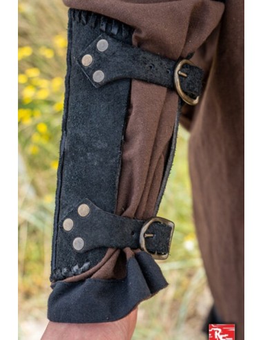 Veteran's bracers, leather
