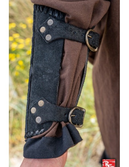 Veteran's bracers, leather