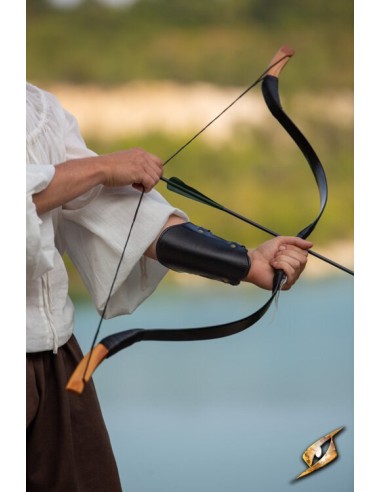 Archery Bracer, leather. (Brown and Black)