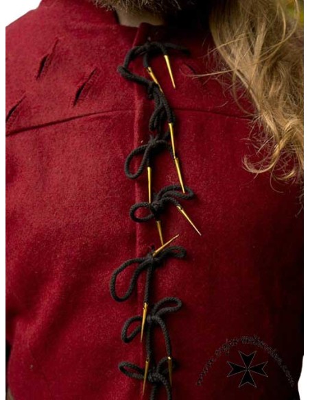Renaissance doublet, Aramis model (Grey and Maroon)
