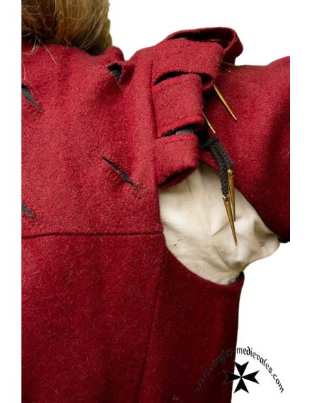 Renaissance doublet, Aramis model (Grey and Maroon)