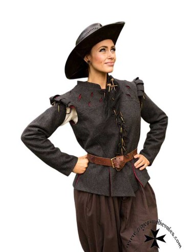 Renaissance doublet, Aramis model (Grey and...