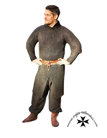 Chainmail, Ragnar model. Mild steel (Black and steel color)