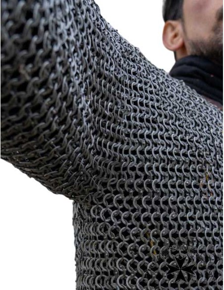 Chainmail, soldier. Short sleeve. (Flat ring)