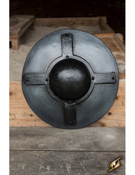 Broquel color acero - 40 cm