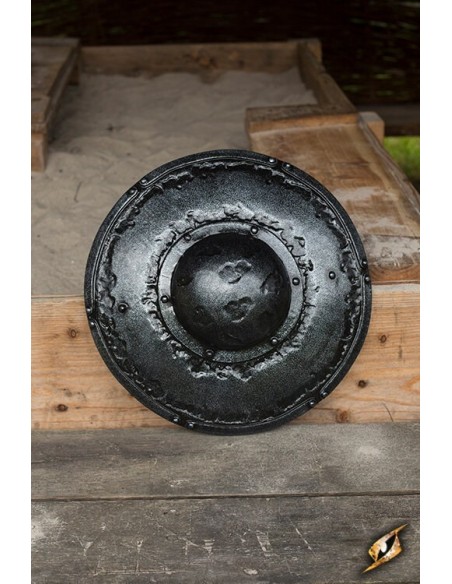 Round buckler, worn effect - 40 cm
