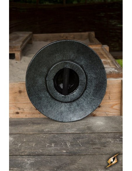 Broquel redondo, efecto desgastado - 40 cm