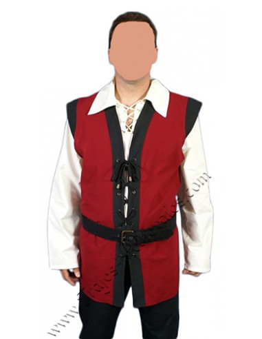 Chaleco renacentista, jerkin-weste, Otelo, granate.