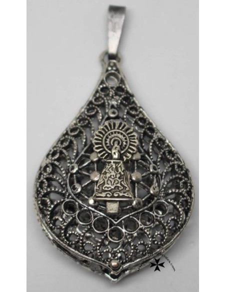 Colgante Virgen del Pilar, en relieve, ref. 84