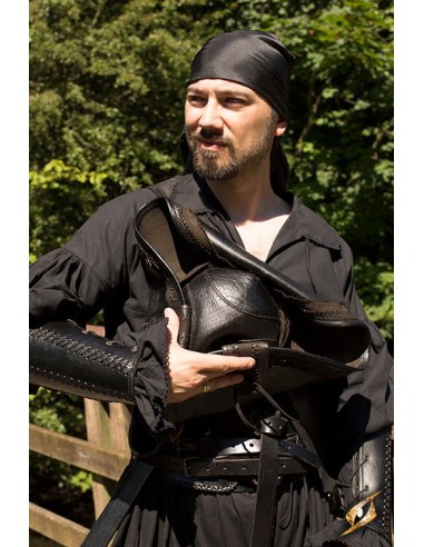 Pirate Hat - Leather (Brown and Black)