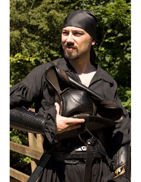 Pirate Hat - Leather (Brown and Black)