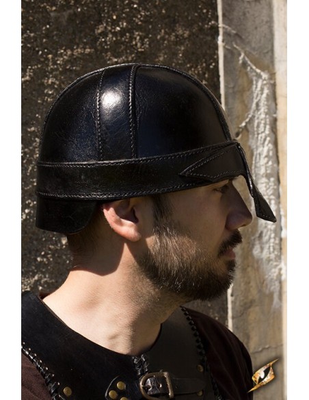 Casco de Guerrero - Cuero (Marrón y Negro)
